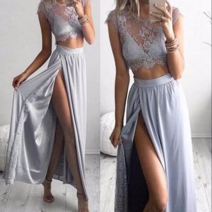 Sexy Charming Two-piece Dress Lace Prom..