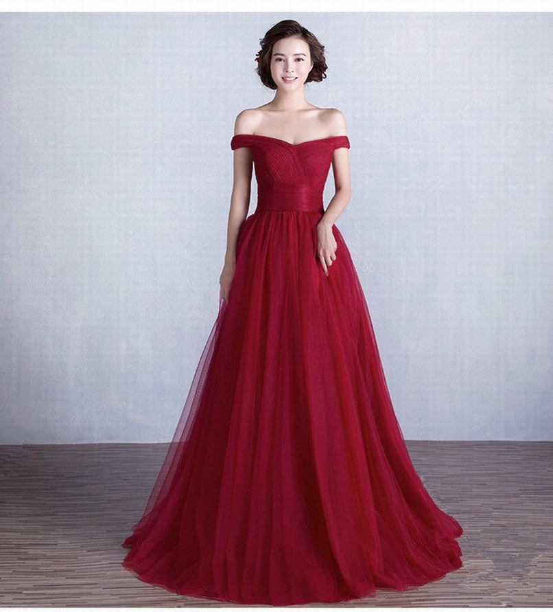 rose red wedding dresses