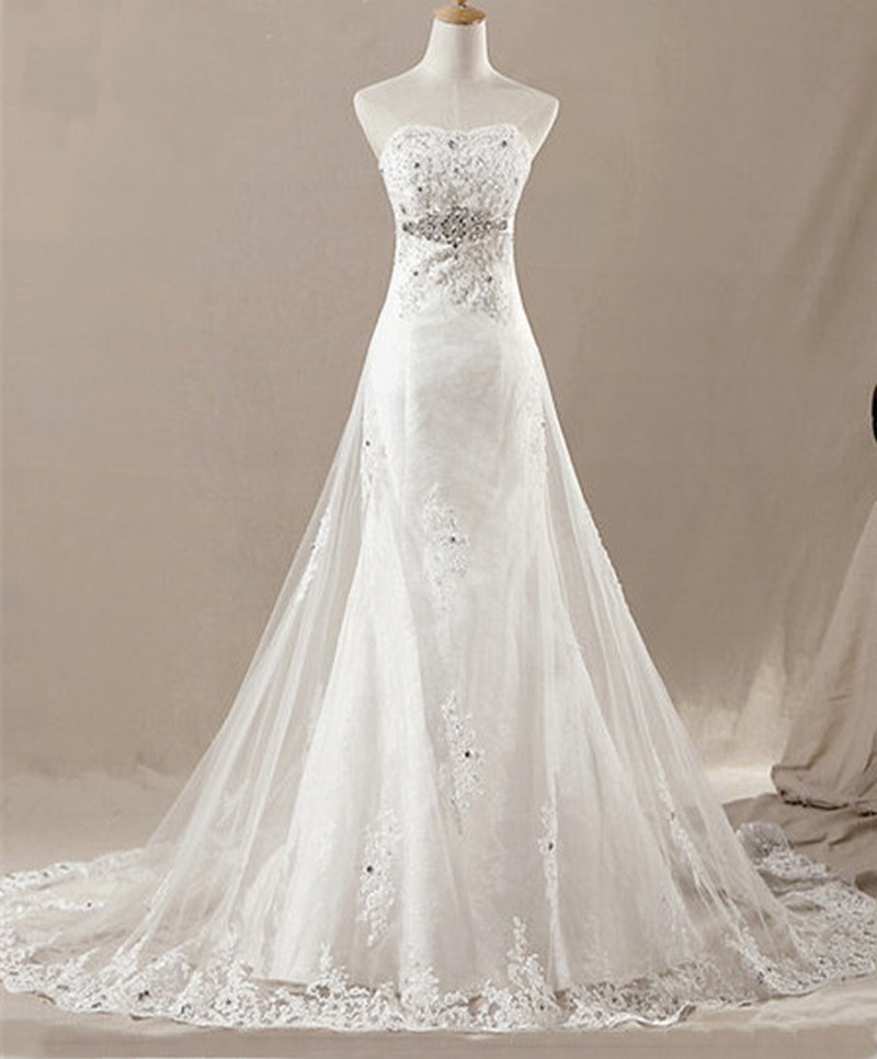 Hs239 Sexy Strapless Dress Sweetheart Thin Body Wedding Dress