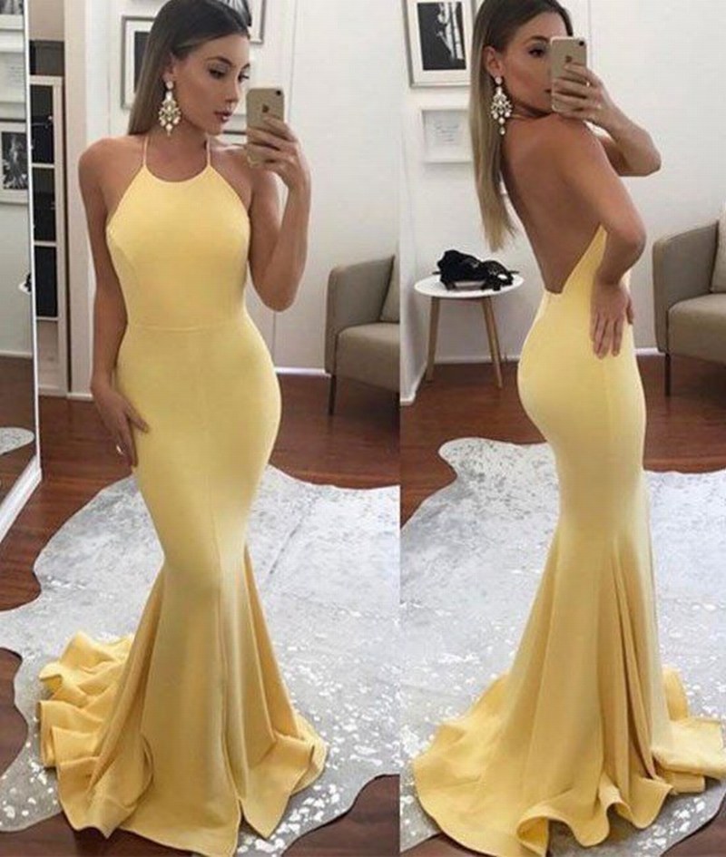 Formal Evening Dressbackless Mermaid Prom Dressnew Arrival On Luulla 