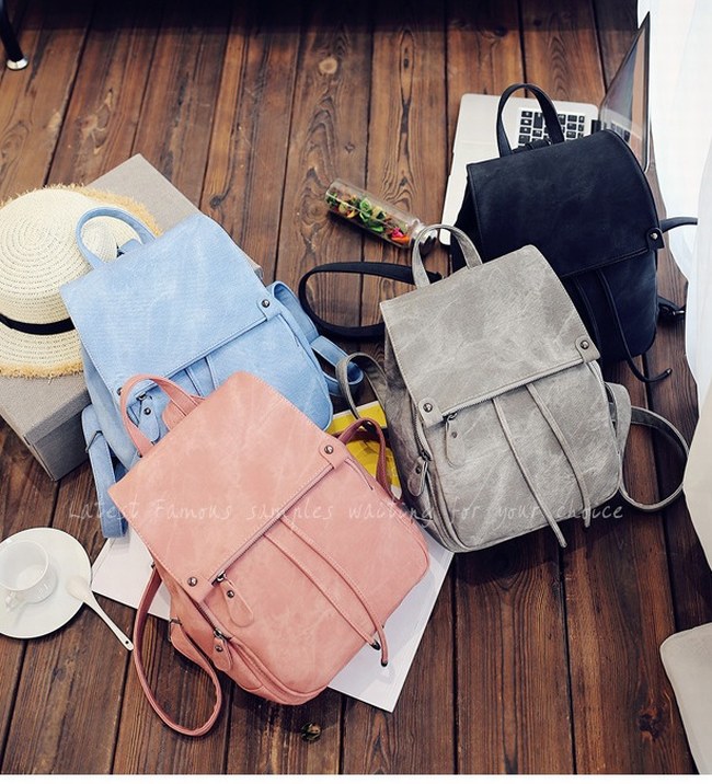 Fashion Solid Color Casual Bags Backpacks Travelling Bags B14 on Luulla